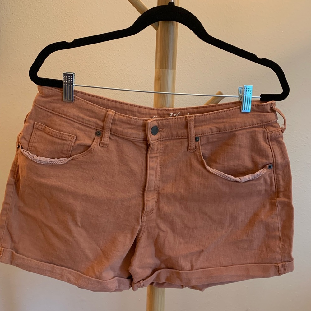 Universal Threads Coral Denim Shorts